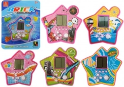 Kieszonkowa elektroniczna gra TETRIS w kształcie gwiazdy – fioletowa