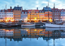 Puzzle Zachód słońca w Nyhavn 500 elementów BLUEBIRD