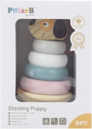 Drewniana piramida do układania piesek POLARB