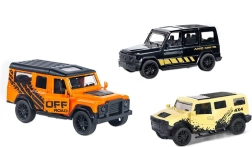 Metalowy samochód terenowy z napędem typu pull-back 11 cm