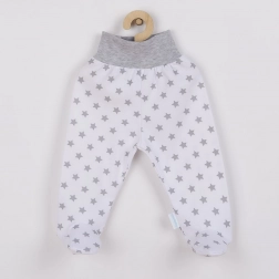 Niemowlęce półśpiochy New Baby Classic II szare w gwiazdy