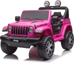 Dziecięcy elektryczny samochodzik BABY MIX JEEP WRANGLER RUBICON różowy