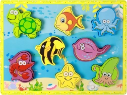 Drewniana układanka podwodny świat