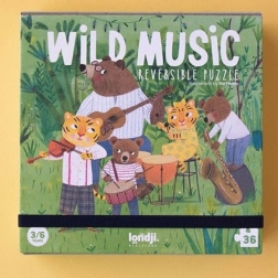 Londji kieszonkowe puzzle Leśna kapela 36 elementów