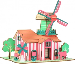 Woodcraft drewniane puzzle 3D Tulipanowy Rancho