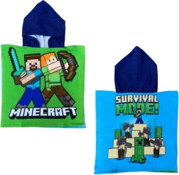 Ponczo z kapturem Minecraft 50 × 110 cm - 1 szt.