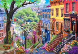 Puzzle Wiosenne miasto 1000 elementów od Bluebird