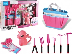 Zestaw ogrodowy z narzędziami i jednorożcem