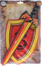 Piankowy miecz i tarcza dla dzieci