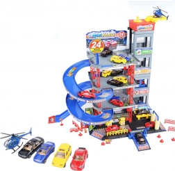 Woopie wielopoziomowy parking z myjnią, windą i helikopterem