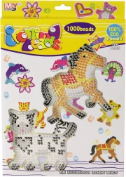 Koraliki do zaprasowywania – zestaw 1000 szt. z szablonami