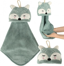 Dziecięcy ręczniczek do rąk 42 × 25 cm – Niebieski lisek