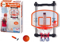 Domowy kosz do koszykówki z piłką i pompką, regulowana wysokość