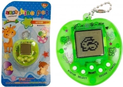 Elektroniczna gra TAMAGOTCHI zielona z krótkim łańcuszkiem