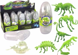 Świecący 3D szkielet mamuta w plastikowym jajku