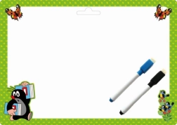 Dwustronna, wymazywalna podkładka do rysowania Krtek A4