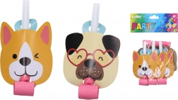 Gwizdki imprezowe z motywem psa – 6 szt.