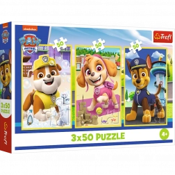 Puzzle 3x50 Nasze Pieski Trefl