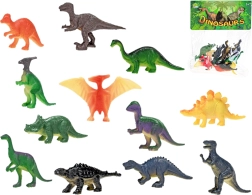 Zestaw plastikowych dinozaurów 12 szt. (4–8 cm)