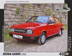 Puzzle RETRO-AUTA Škoda Garde 40 elementów