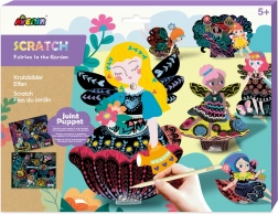 Wydrapywane ruchome wróżki w ogrodzie