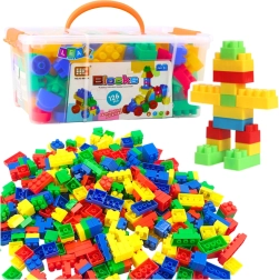Konstrukcyjny zestaw klocków w walizce, 126 elementów – kolorowe klocki budowlane