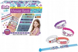 Zestaw kolorowych bransoletek dla dziewczynek
