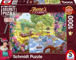 Schmidt Secret Puzzle June's Journey: Herbata w ogrodzie 1000 elementów