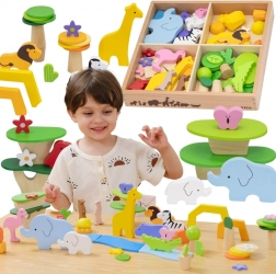 Viga drewniany zestaw Tropiczne opowieści, 55 elementów