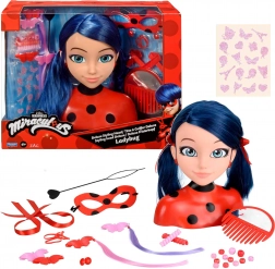 Głowa do stylizacji MIRACULOUS LADYBUG Marinette Deluxe z akcesoriami