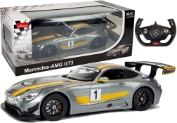 R/C auto Mercedes-AMG GT3 Rastar 1:14 szary na zdalne sterowanie