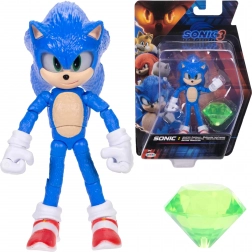 Figurka SONIC 3 jeż Sonic 12 cm z szmaragdem