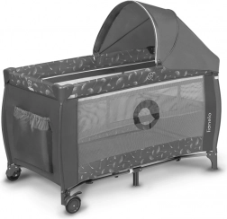 Łóżeczko turystyczne dla dzieci Lionelo Sven Plus szare