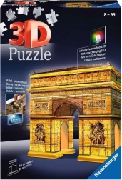 Świecące puzzle 3D Nocna edycja Łuk Triumfalny