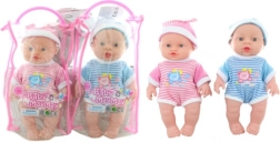 Lalka niemowlę z dźwiękiem 24 cm w piżamce - 1 sztuka