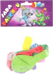 Baloniki do dmuchania z nadrukiem Emoji - 9 szt.