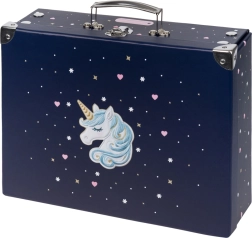 BAAGL składana walizka szkolna Unicorn Gold