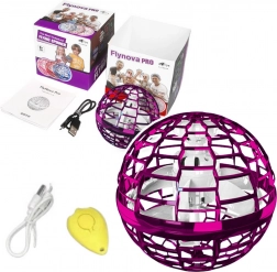 Latająca kula Flynova LED różowa 10 cm