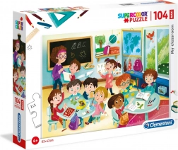 Puzzle maxi 104 elementy Moja klasa CLEMENTONI
