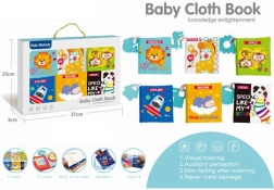 Materiałowe książeczki dla dzieci ze zwierzątkami i gryzakiem