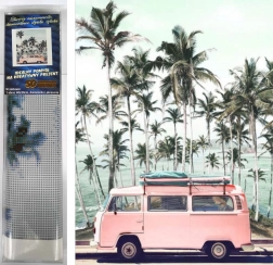 Diamentowe malowanie Różowy autobus 30x40 cm