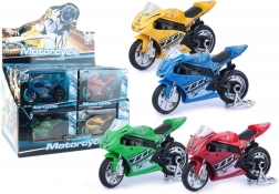 Metalowy motocykl wyścigowy 11 cm