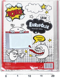 Przezroczysta koszulka A4 z kolorowym zawieszeniem