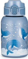 Petite&Mars termos ze stali nierdzewnej ze słomką 350 ml Whale Song