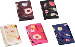 Stylowy portfel z kieszenią na rzep