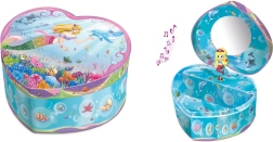 Sercowa szkatułka na biżuterię z wróżką od Pecoware z pozytywką