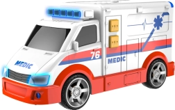 Ambulans ze światłem i dźwiękiem 16 cm TEAMSTERZ