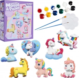 Woopie kreatywny zestaw odlewy gipsowe i malowanie – jednorożce