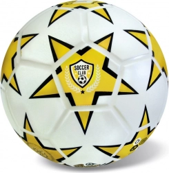 Piłka Soccer Club żółta 23 cm gumowa
