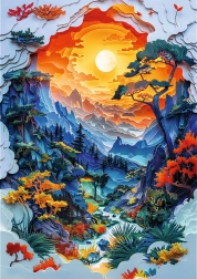 Trefl Puzzle Papierowe Sztuki: Dolina 1000 elementów